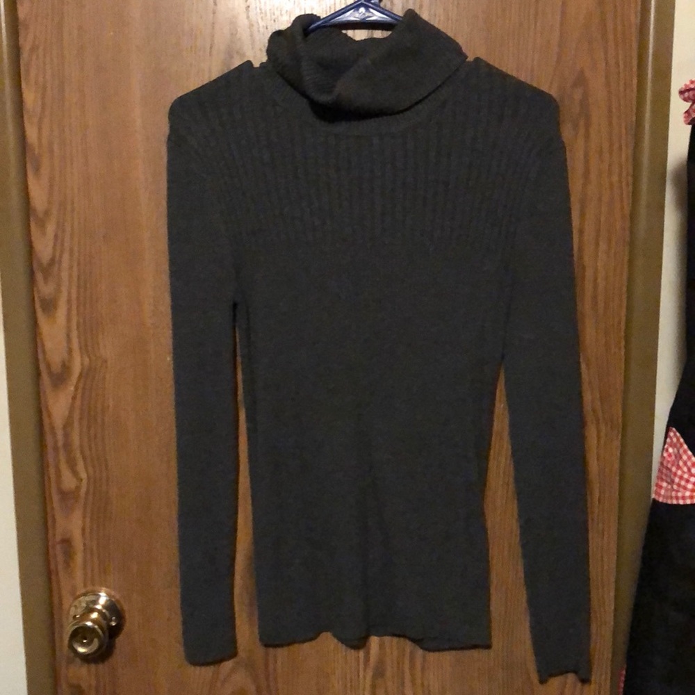 Grey turtle neck sweater